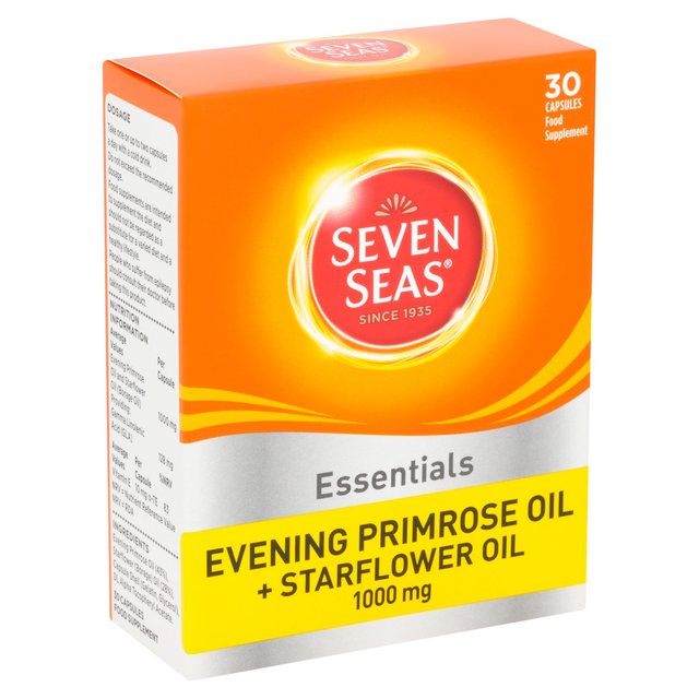 Seven Seas Evening Primrose Oil & Starflower Oil 1000mg Capsules   30 per pack