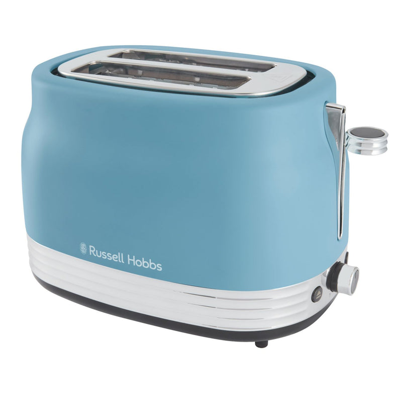Russell Hobbs 2 slice toaster in retro blue, UK version