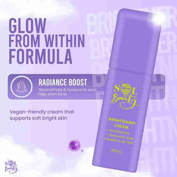 Sol Beauty brightening face cream 80ml, imported from the UK