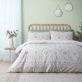 Catherine Lansfield cameo floral green bedding set single, UK version