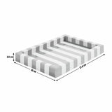 Habitat resin trinket tray pink and red stripe, imported from the UK