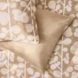 Habitat cotton bedding set single beige stem leaf (British brand)