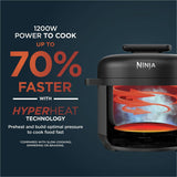 Ninja HyperHeat 9-in-1 pressure cooker 6L black, UK version