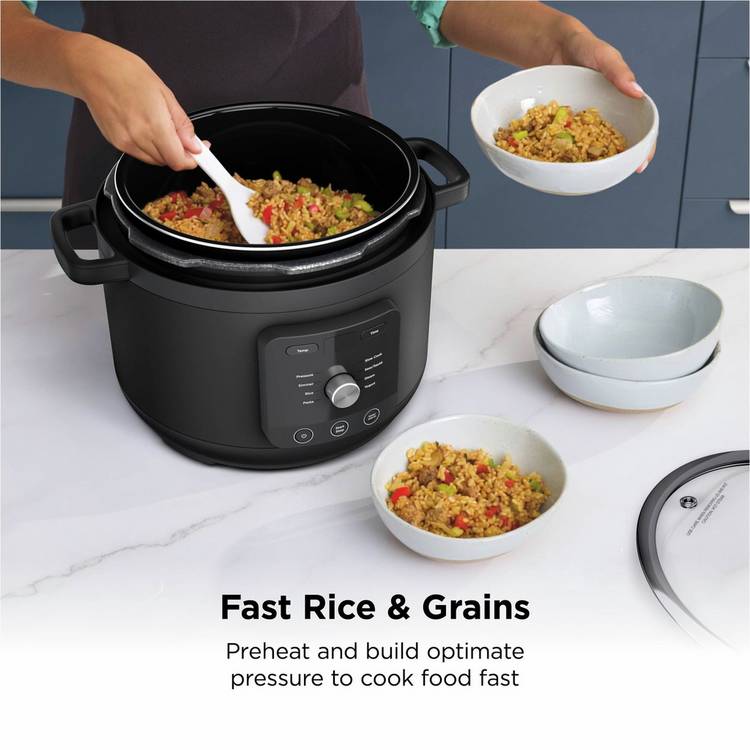 Ninja HyperHeat 9-in-1 pressure cooker 6L black, UK version