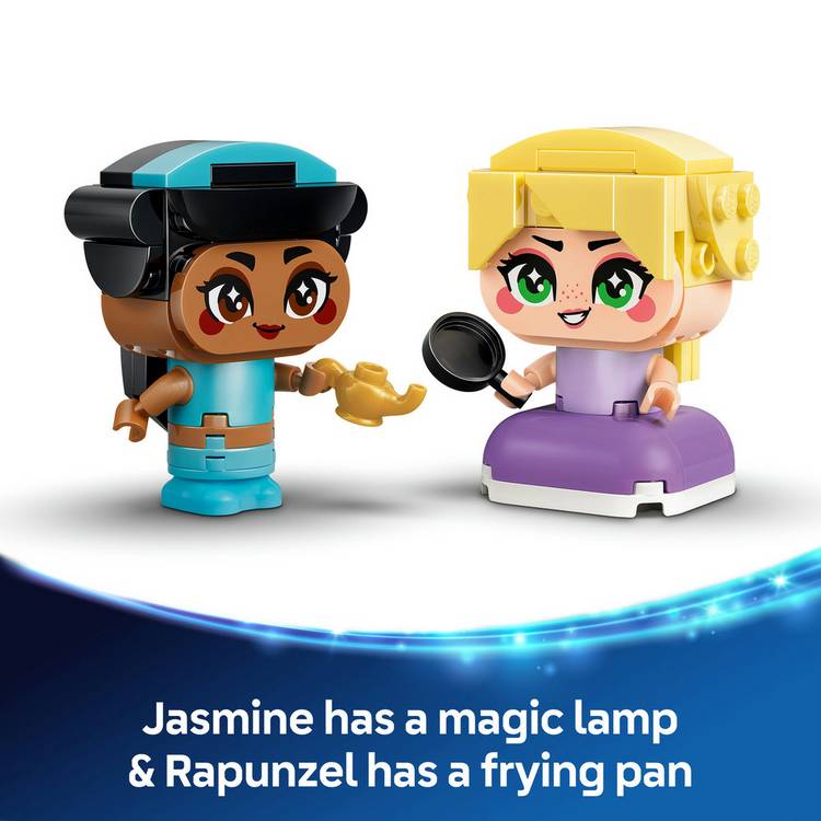 LEGO Disney Princess mini figures Jasmine and Rapunzel 43303, UK version