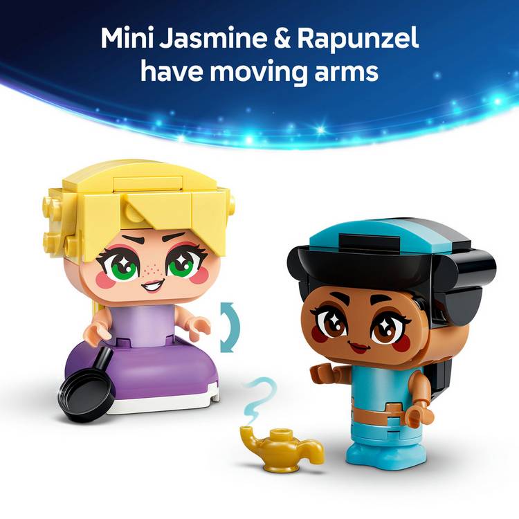 LEGO Disney Princess mini figures Jasmine and Rapunzel 43303, UK version
