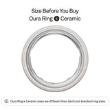 Oura Cloud ceramic smart ring size 4, imported from the UK