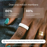 Oura Cloud ceramic smart ring size 4, imported from the UK