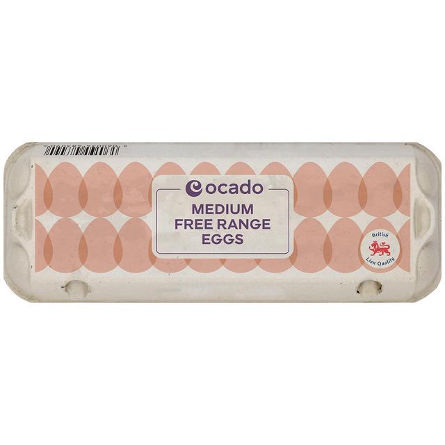 Ocado Medium Free Range Eggs   12 per pack