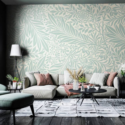 Argos Origin Murals Trailing Ferns Duck Egg Wall Mural W50cm x L19.6m- Buy online at McGrocer