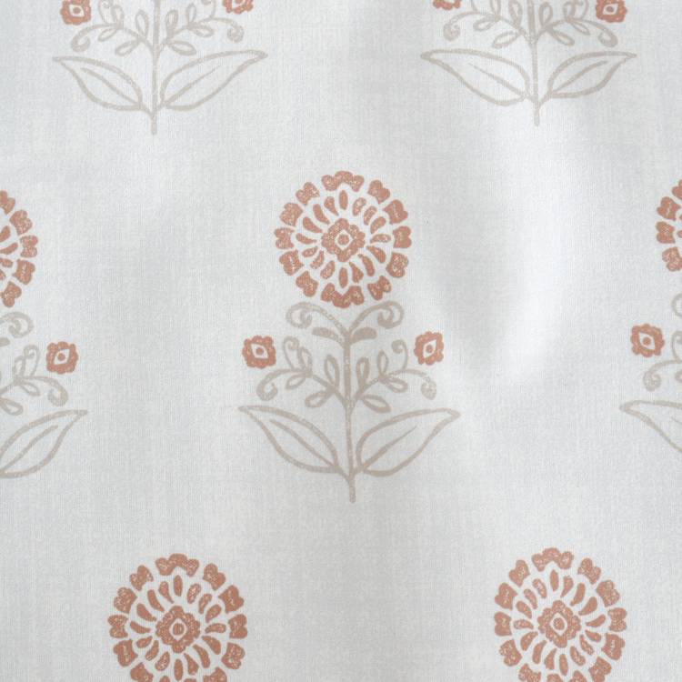 Pineapple Elephant double duvet set woodblock floral imported from the UK