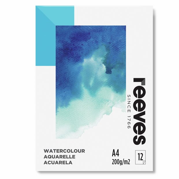 Reeves watercolour paper pad A4, imported from the UK