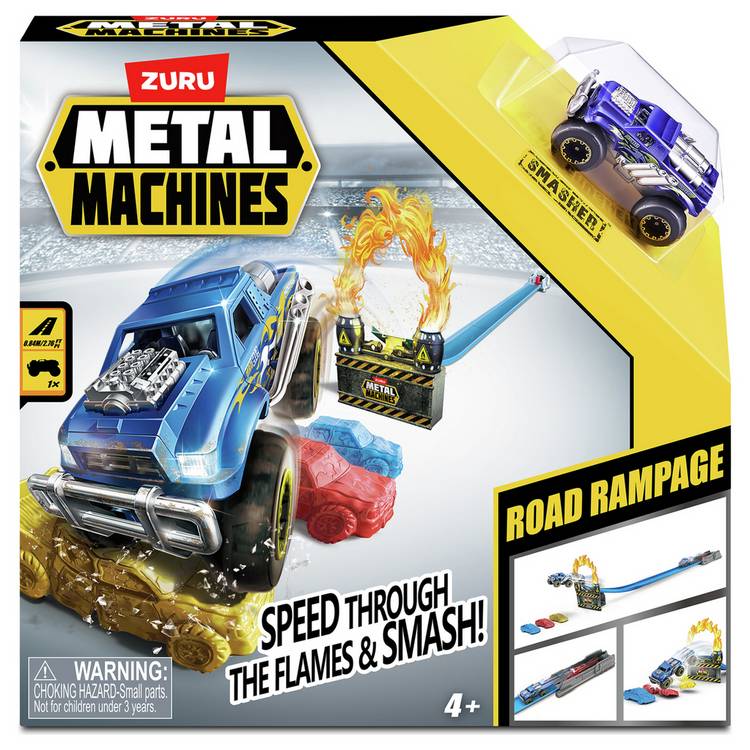 Metal Machines Road Rampage playset with loop and ramp, imported from the UK