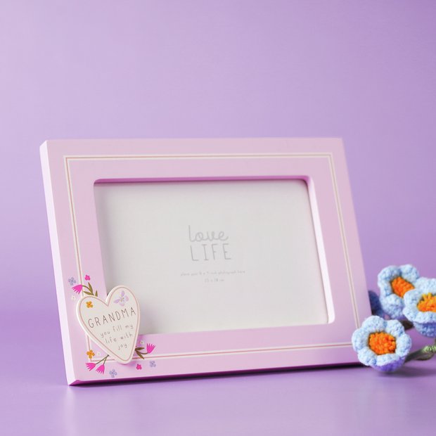Widdop Love Life heart photo frame 6x4, imported from the UK