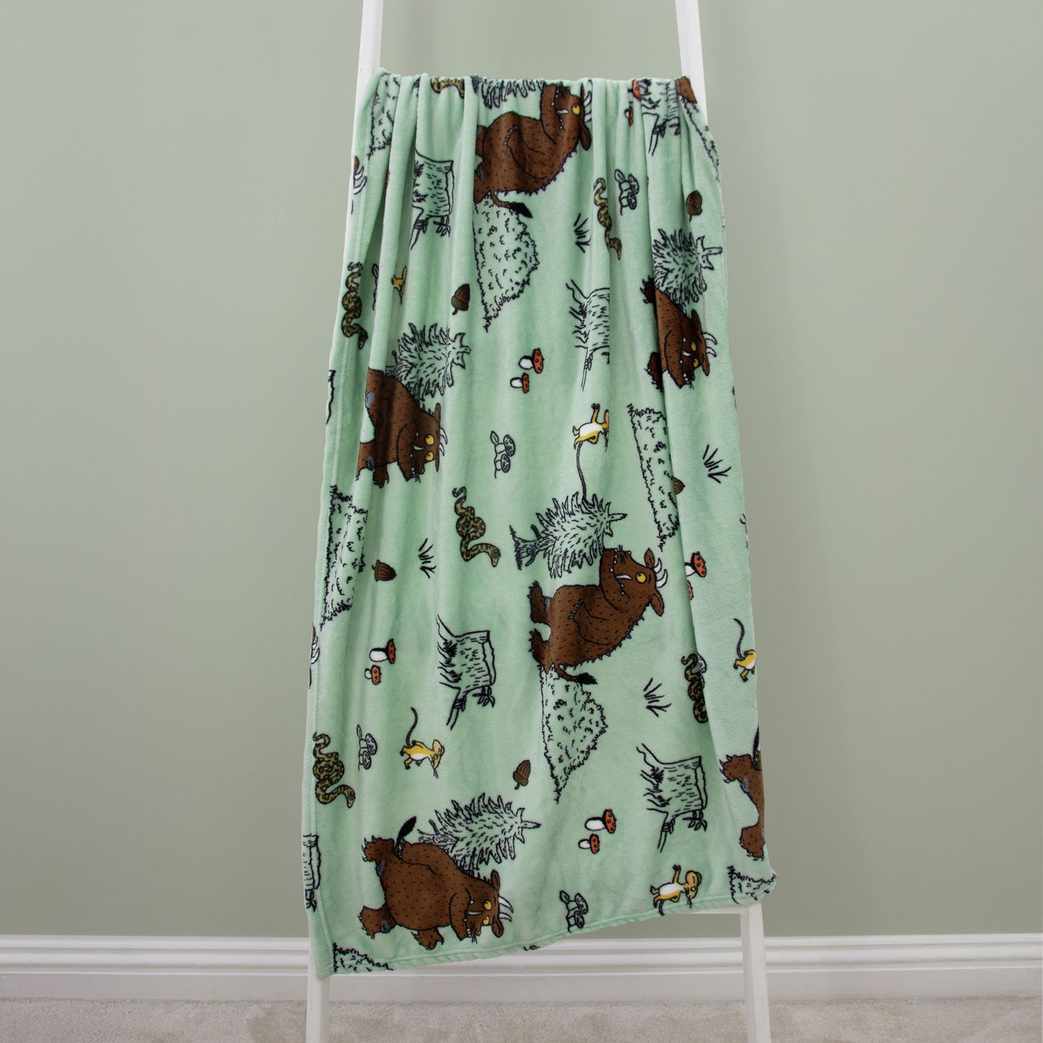The Gruffalo fleece throw sage 150x100cm, UK version