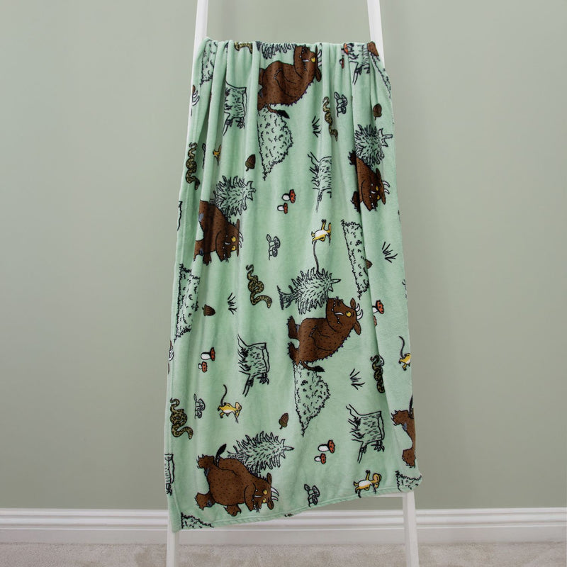 The Gruffalo fleece throw sage 150x100cm, UK version