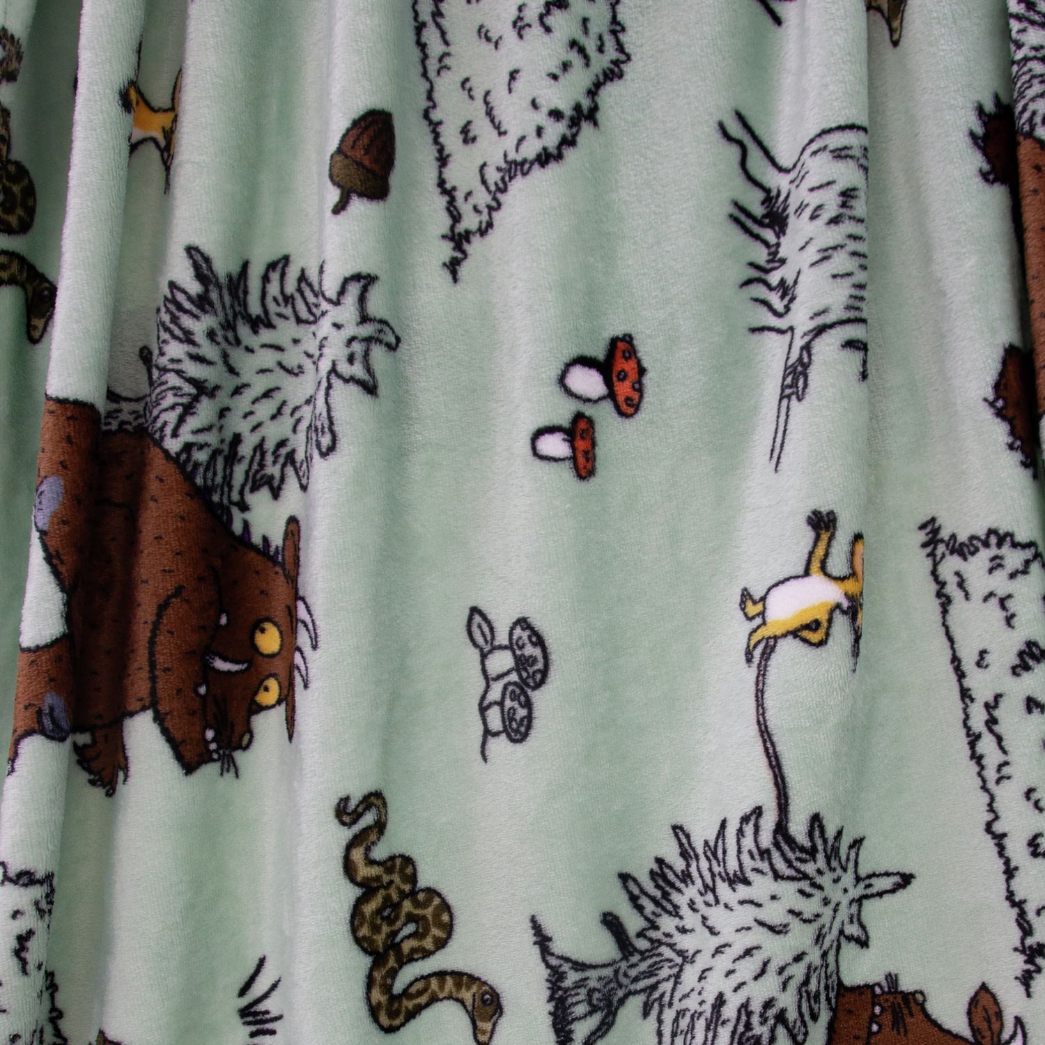The Gruffalo fleece throw sage 150x100cm, UK version
