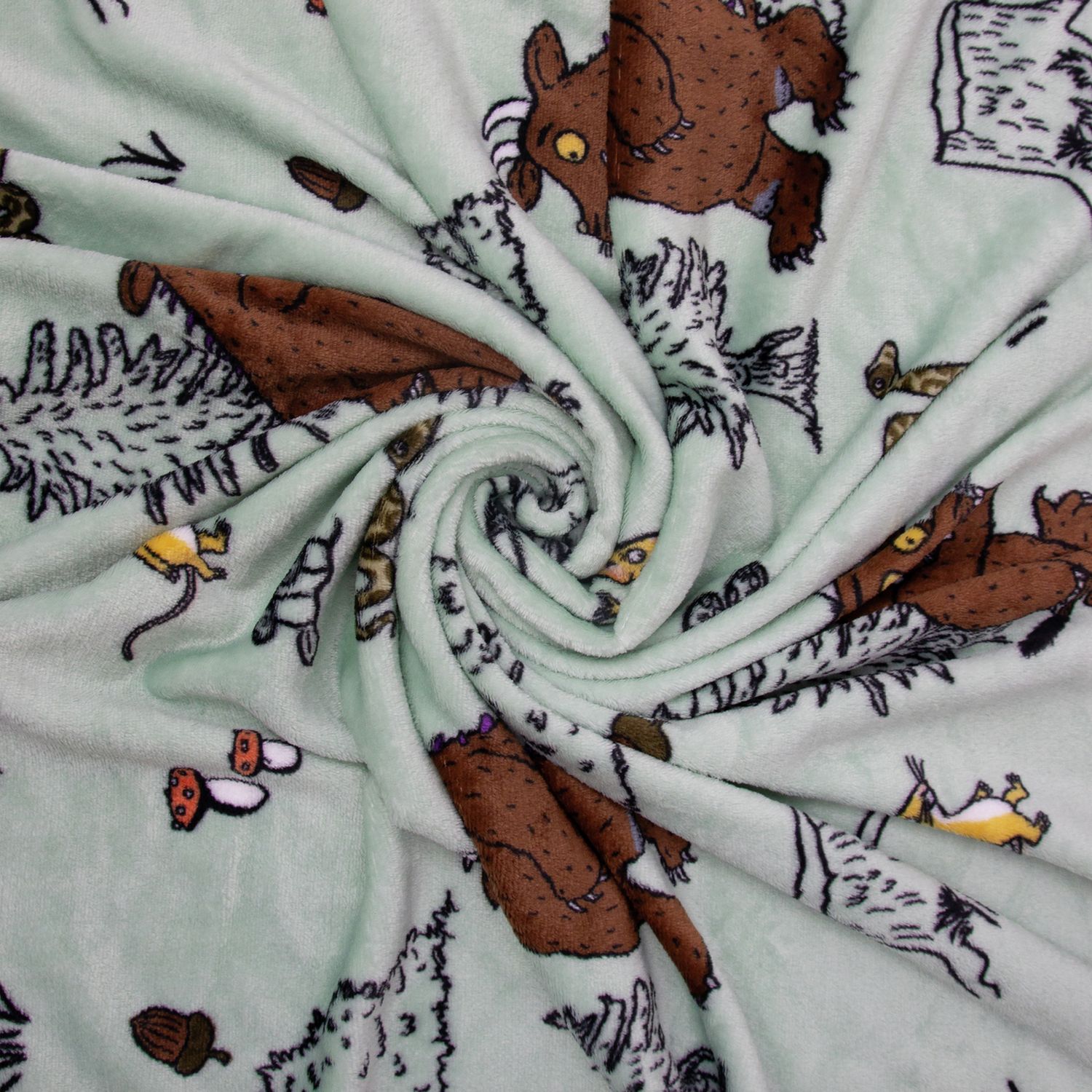 The Gruffalo fleece throw sage 150x100cm, UK version