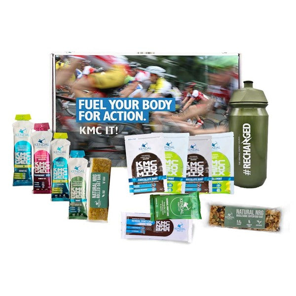 KMC Cycle Performance Nutrition Bundle+500ml Green Bottle