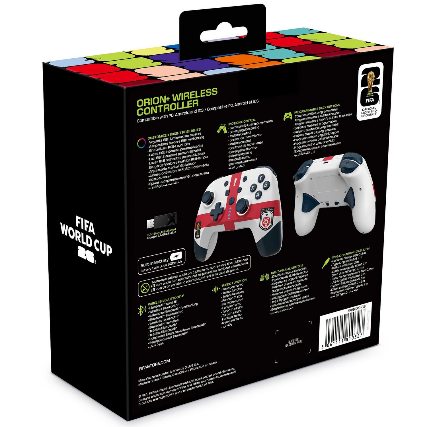 FIFA World Cup wireless controller England edition, UK version