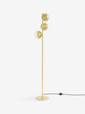 MADE.COM brass green ombre globe floor lamp, UK version
