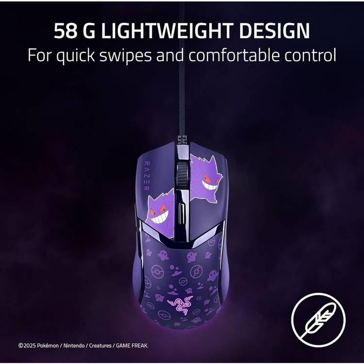 Razer gaming mouse Pokémon Gengar Edition (British brand)