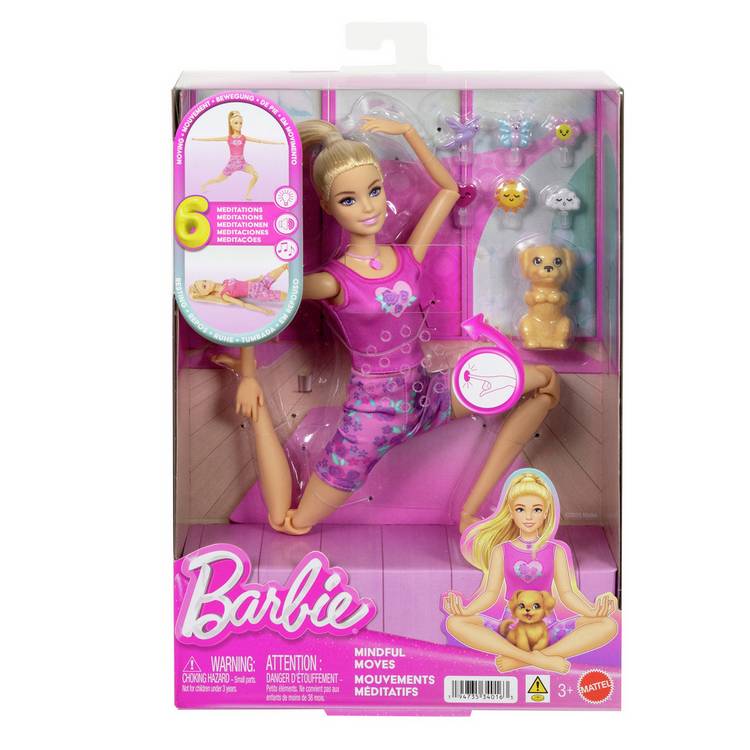 Barbie Mindful Moves fashion doll 29cm interactive toy (British brand)