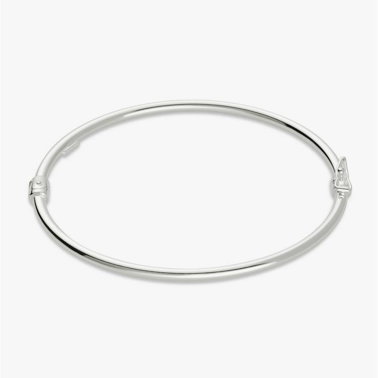 Revere hinged sterling silver bangle 3mm (British brand)