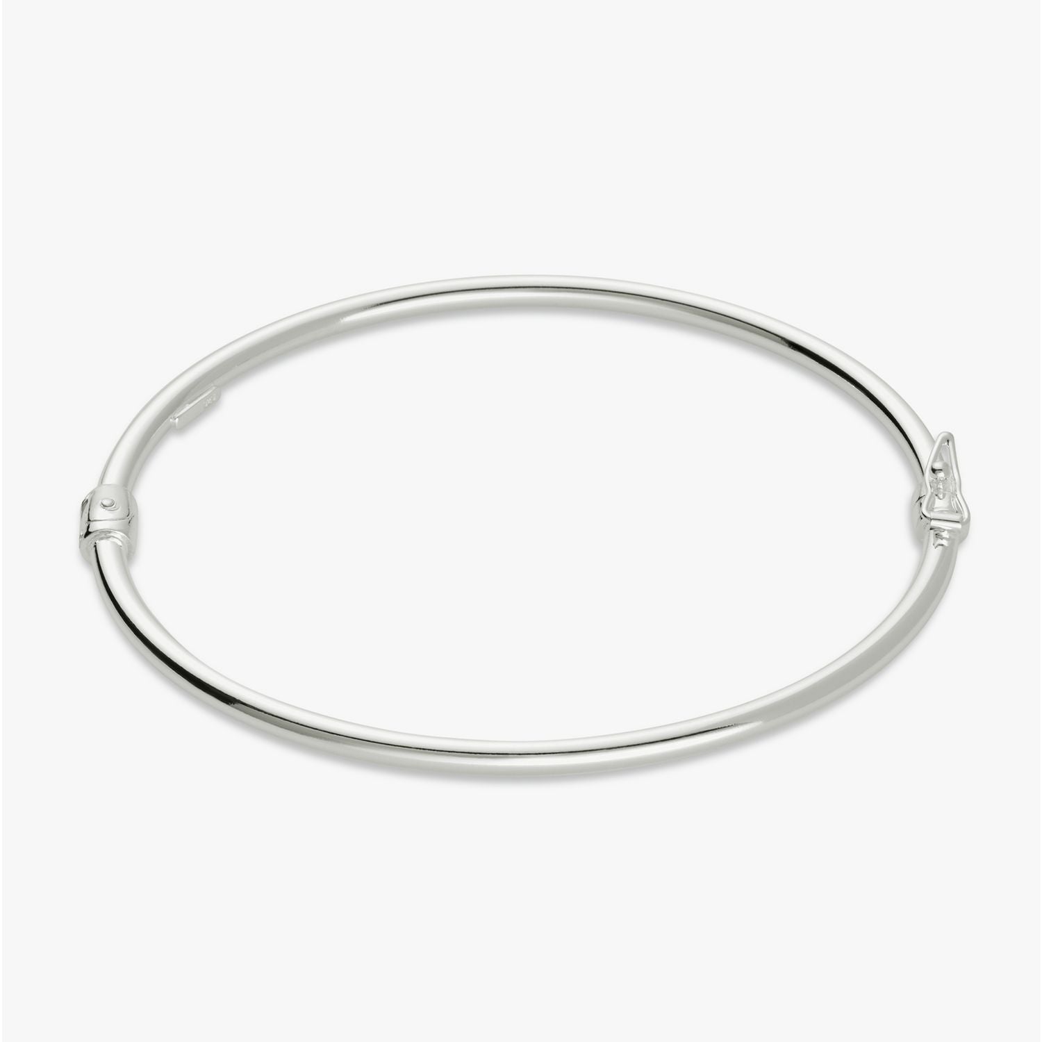 Revere hinged sterling silver bangle 3mm (British brand)