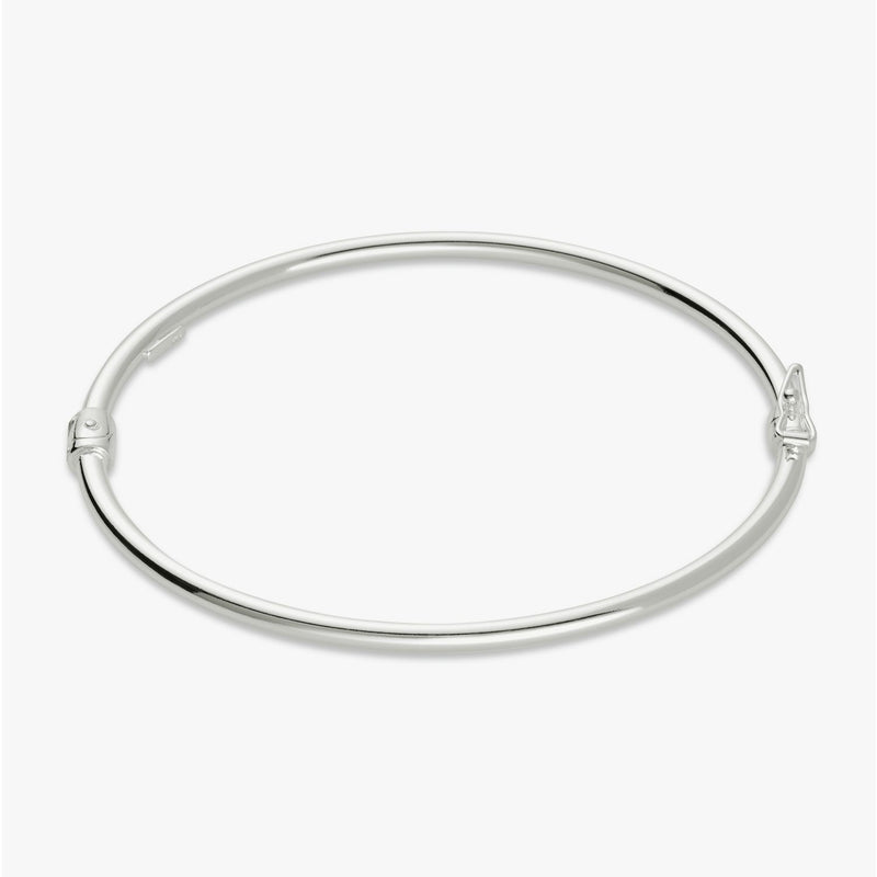 Revere hinged sterling silver bangle 3mm (British brand)