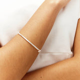 Revere hinged sterling silver bangle 3mm (British brand)