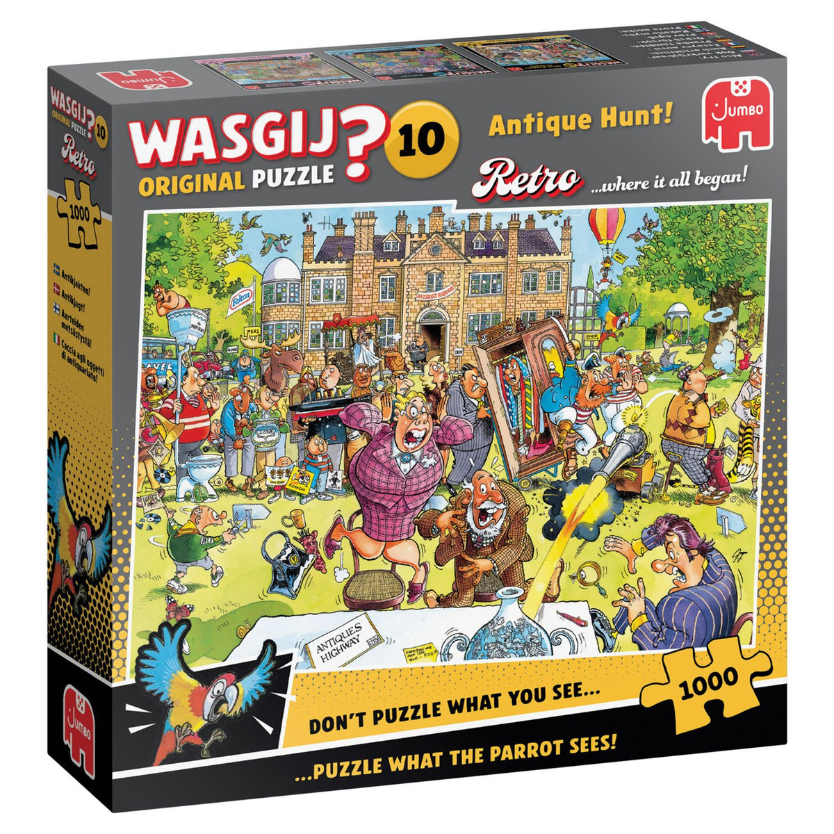 Wasgij Retro Antique Hunt jigsaw puzzle 1000 pieces, UK version