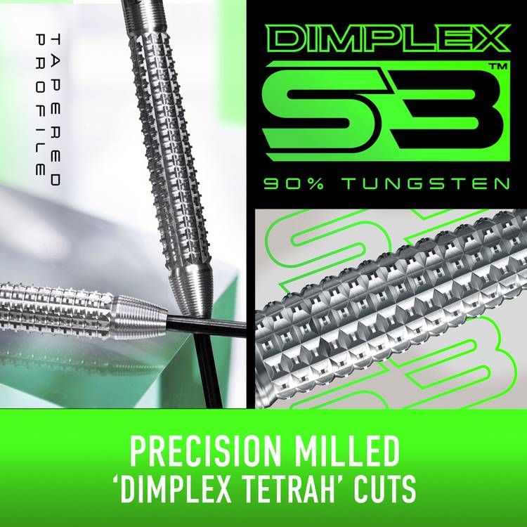 Harrows Dimplex tapered darts 23g (British brand)