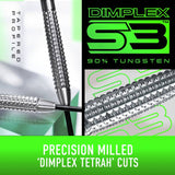 Harrows Dimplex tapered darts 23g (British brand)