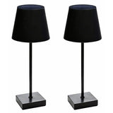 Streetwize solar table lamp black pack of 2 (British brand)