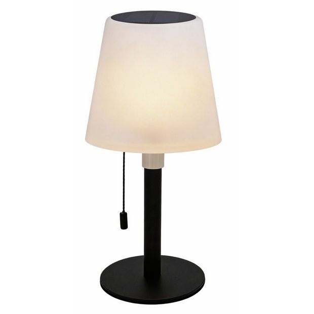 Streetwize white solar table lamp 26cm tall - British product