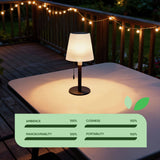 Streetwize white solar table lamp 26cm tall - British product