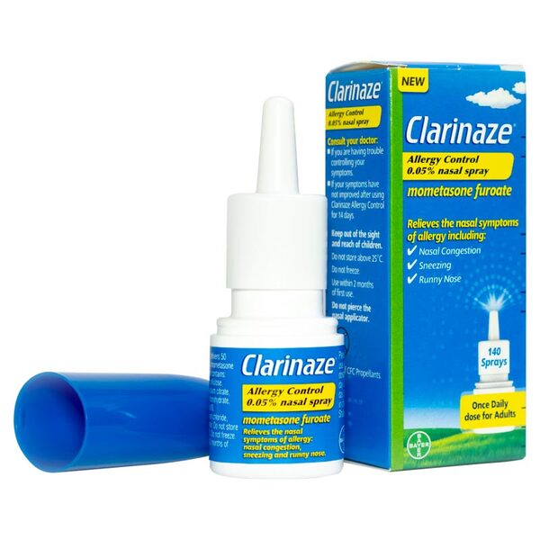 Clarinaze Nasal Spray For Hayfever 140 Sprays