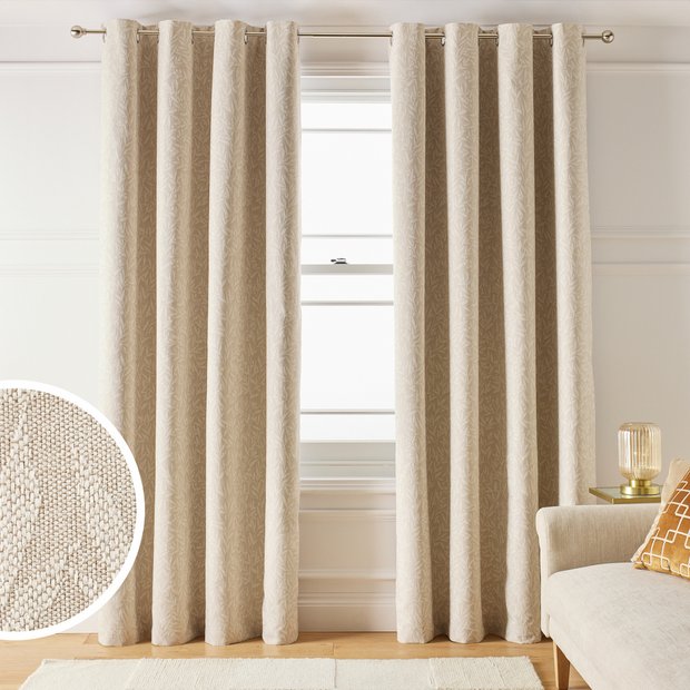 Argos Home blackout eyelet curtains 117x137cm (British brand)