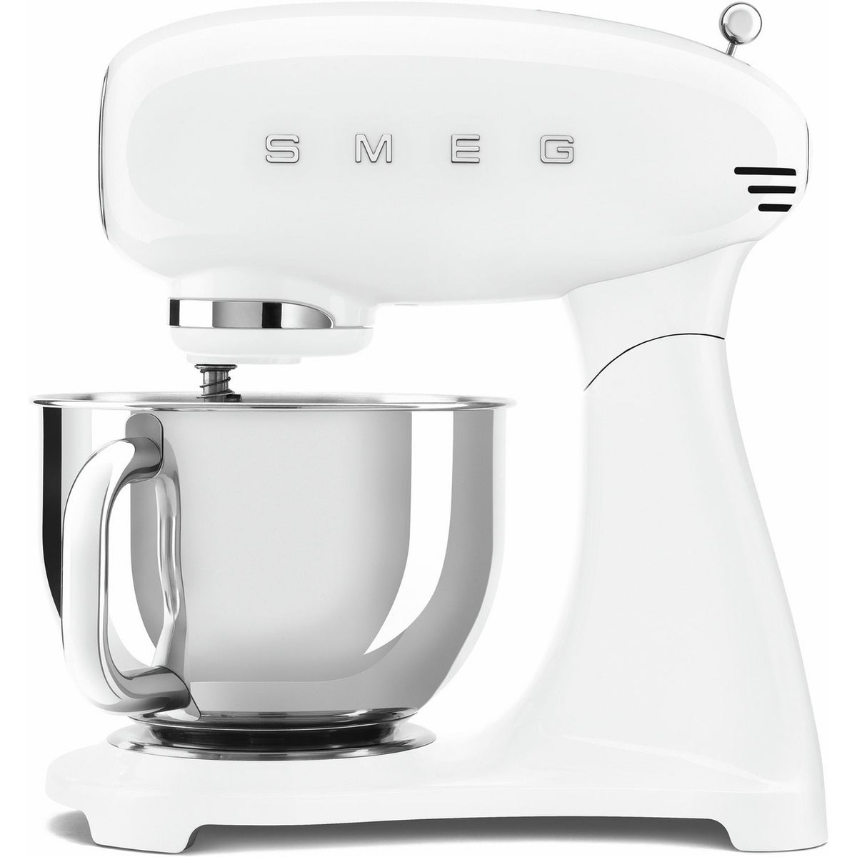 Smeg white stand mixer SMF05WHUK, imported from the UK