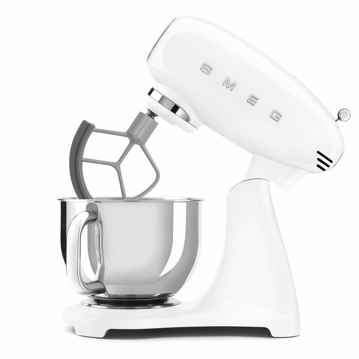 Smeg white stand mixer SMF05WHUK, imported from the UK