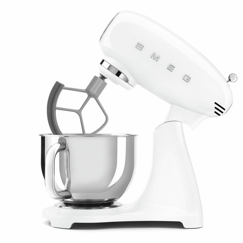 Smeg white stand mixer SMF05WHUK, imported from the UK