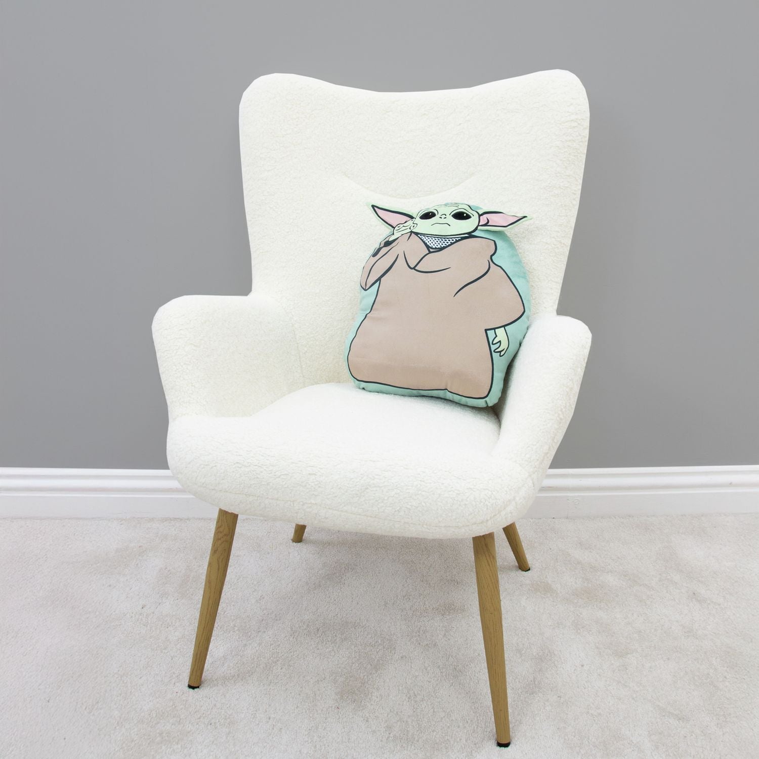Mandalorian Friend Shaped cushion 40x36cm (British brand)