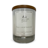 Scented wood wick candle peppermint and eucalyptus 212g, imported from the UK