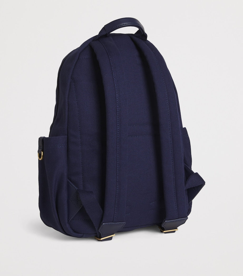 Harrods cotton embroidered emblem backpack, UK version
