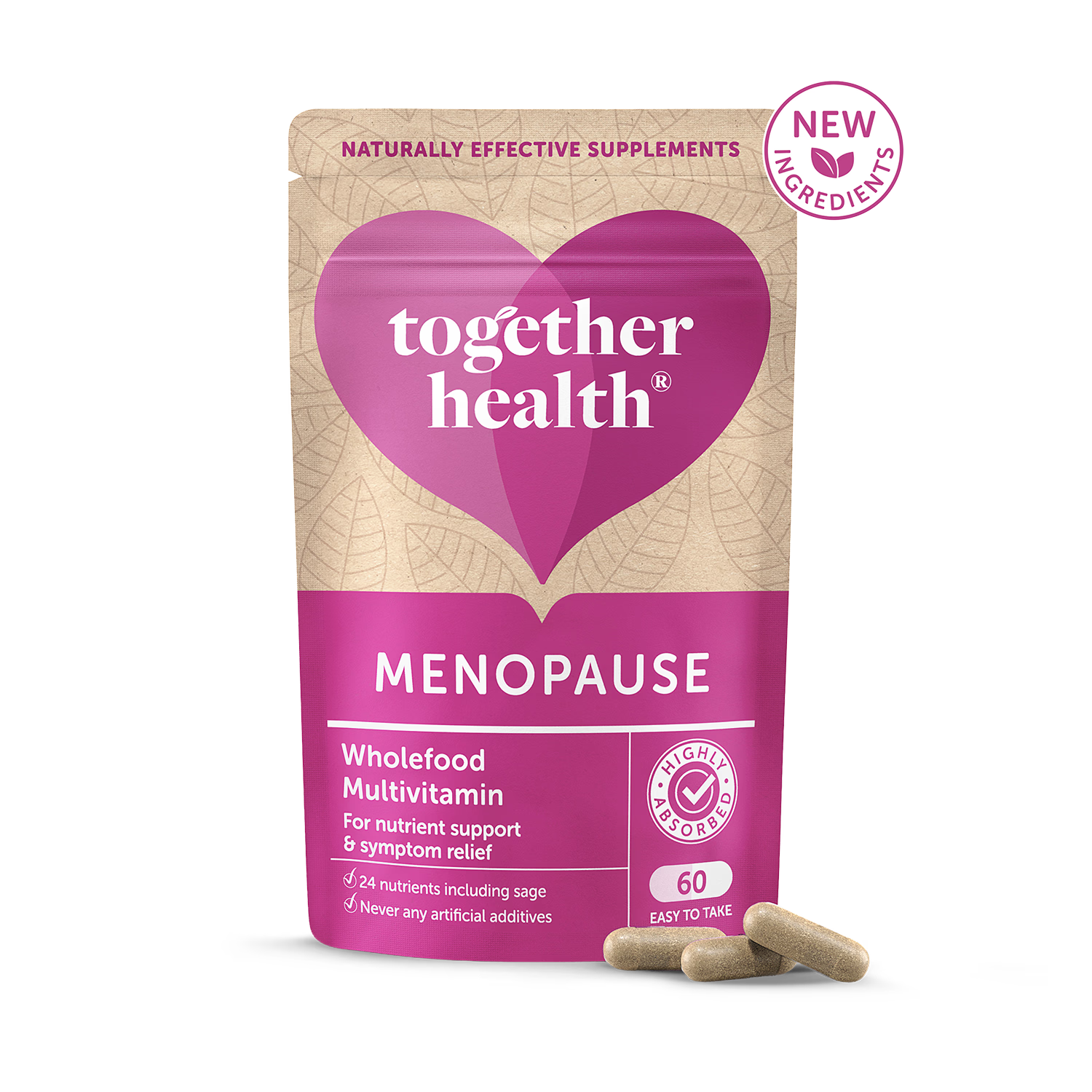 Together Health Menopause supplement 60 capsules - British product