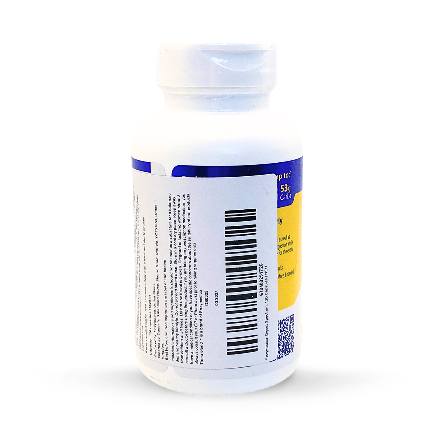 Enzymedica Digest Spectrum digestive enzyme supplement 120 capsules - British product