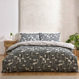 Catherine Lansfield black white geometric single bedding set, imported from the UK
