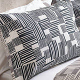 Catherine Lansfield black white geometric single bedding set, imported from the UK