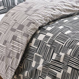 Catherine Lansfield black white geometric single bedding set, imported from the UK